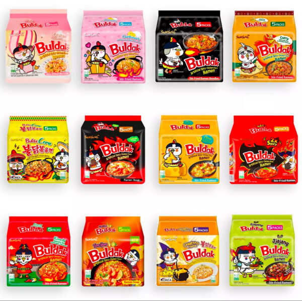 Samyang Buldak Spicy Ramen Variety 5 Pack – Ultimate Noodle Challenge