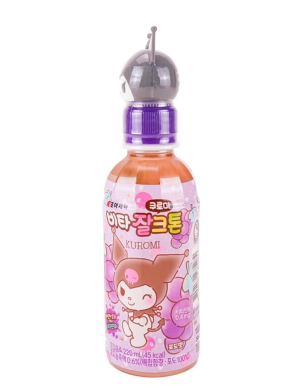 Sanrio Kuromi Grape Juice Drink (220ml) 🍇💜✨ - Image 2