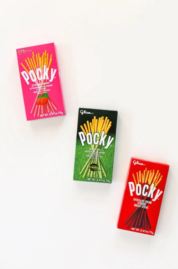 Pocky Biscuit Sticks – Chocolate, Matcha, & Strawberry Flavors